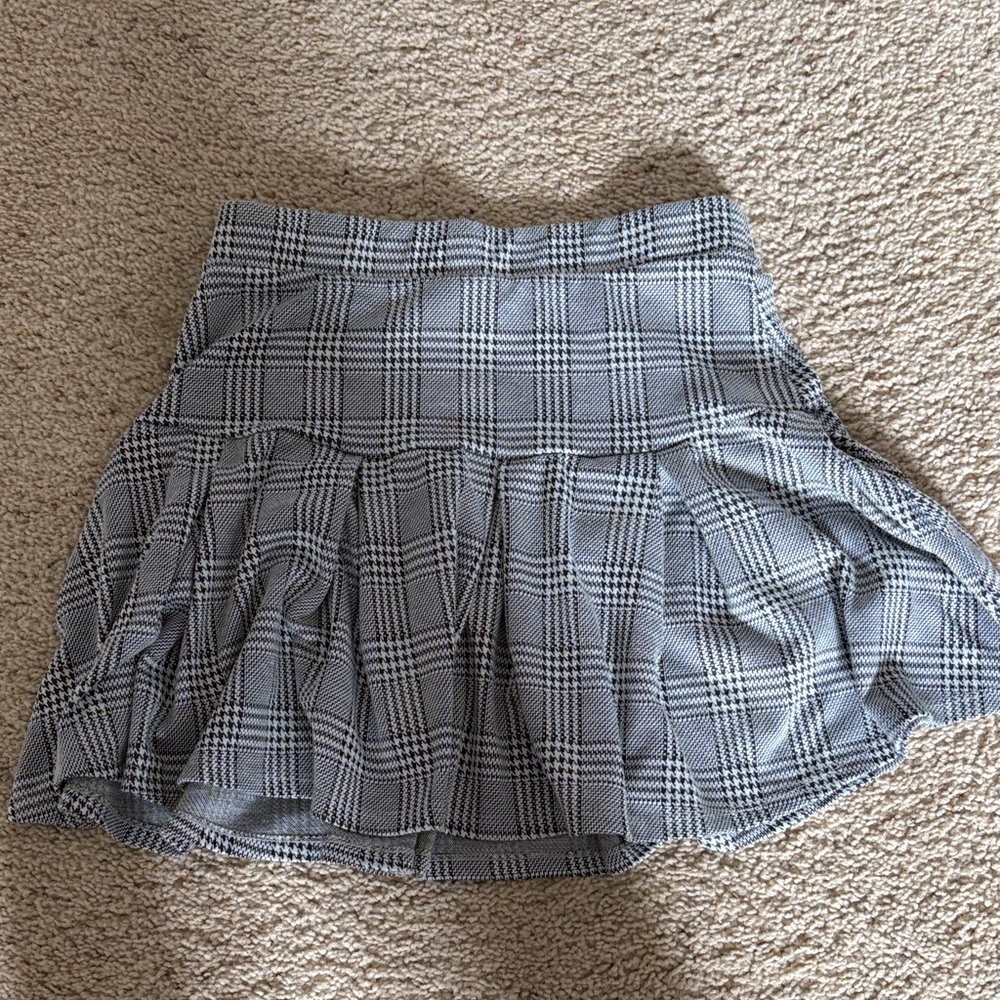 Elegant Plaid Skater Skirt
